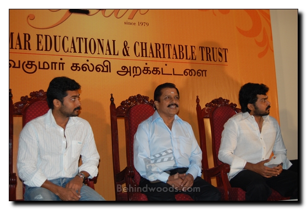 Sivakumar Surya and Karthi: It's the time for Charity!!