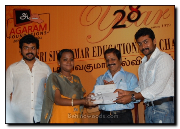 Sivakumar Surya and Karthi: It's the time for Charity!!