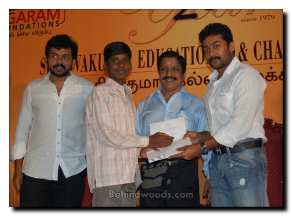 Sivakumar Surya and Karthi: It's the time for Charity!!