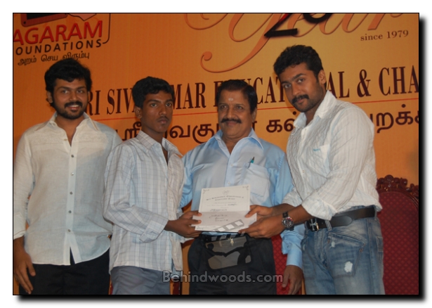 Sivakumar Surya and Karthi: It's the time for Charity!!