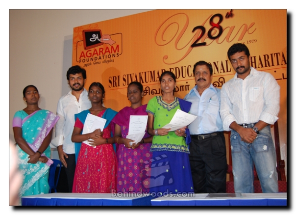 Sivakumar Surya and Karthi: It's the time for Charity!!