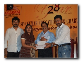 Sivakumar Surya and Karthi: It's the time for Charity!!