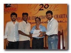 Sivakumar Surya and Karthi: It's the time for Charity!!