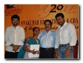 Sivakumar Surya and Karthi: It's the time for Charity!!