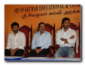 Sivakumar Surya and Karthi: It's the time for Charity!!