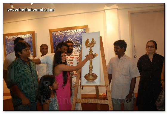 Parthiban Inaugurates Art Gallery