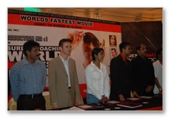 Worlds fastest movie launch: Images