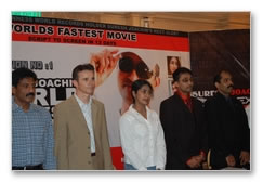 Worlds fastest movie launch: Images