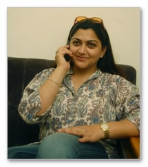 Kushboo Calls on the media - Images