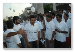 Suriya & Karthi join protestors in Tidel Park - Images