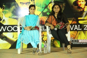 Poornima and Director Bala's wife at Behindwoods IIT-M Festival