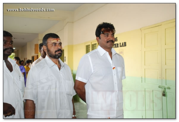 Ajith, Vijay and Sarath Vote - Images