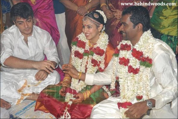 anoushka ajith in shiva marriage