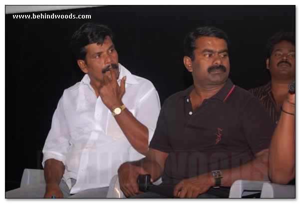 Bharathiraja and Seeman campaign - Images