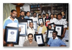 Guinness Sigappu Mazhai team meets CM - images