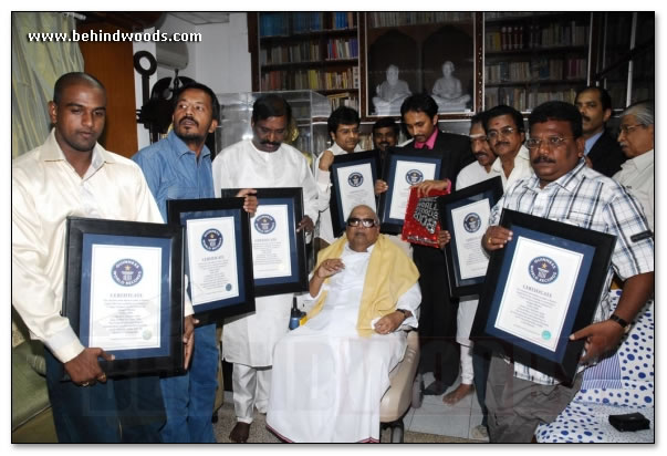 Guinness Sigappu Mazhai team meets CM - images