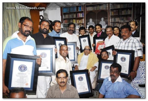 Guinness Sigappu Mazhai team meets CM - images