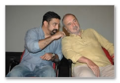 Kamal Haasan Meets French Writer & Director Jean Claude Carriere  Images