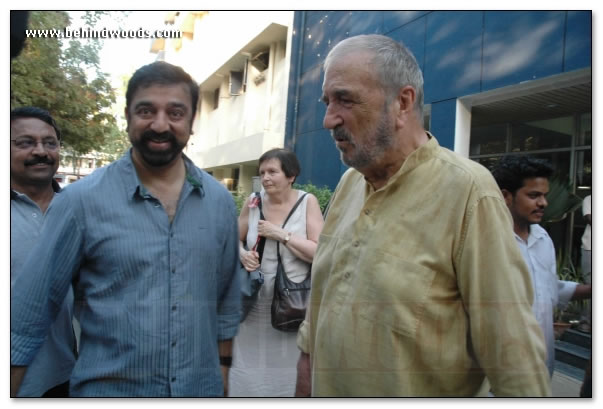 Kamal Haasan Meets French Writer & Director Jean Claude Carriere  Images