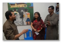 Art Director Sabu Cryil at an Art Exibition - images