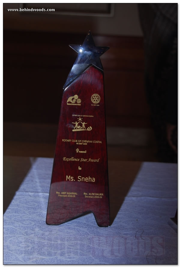 Sneha awarded  Images