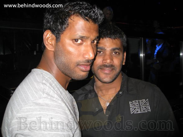 Vishal in US, vishal brother - vikram, kollywood hero