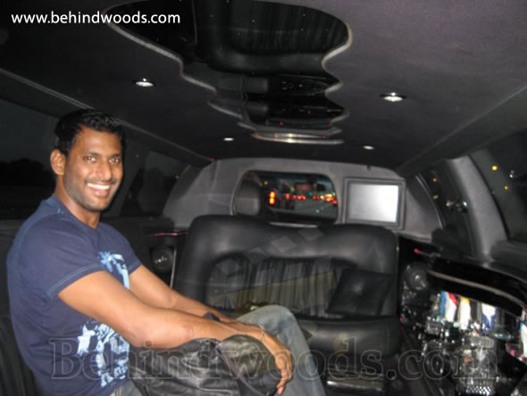 Vishal in US, vishal brother - vikram, kollywood hero