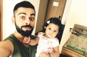Kohli shares photo with Harbhajan's daughter on Instagram