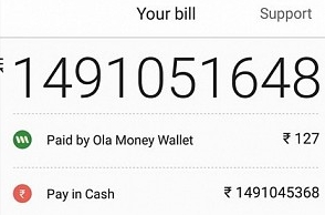 Man in Mumbai charged Rs 149 crore for Ola ride