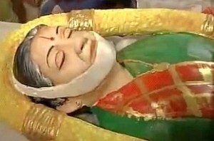 OPS team campaigns with replica of Jayalalithaa's corpse