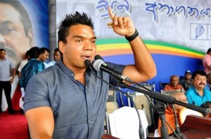 Rajapaksa's son accuses TN politicians for blocking Rajini's trip