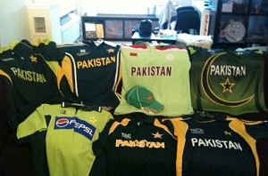 Regional team in Kashmir uses the Pakistan cricket team's jersey