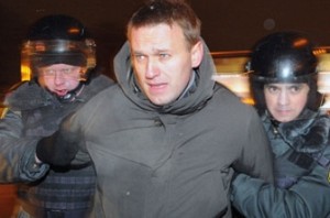 Russian opposition leader arrested