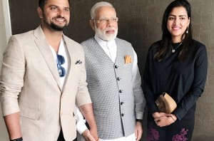 Suresh Raina meets PM Narendra Modi in Netherlands