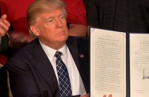 Trump signs order to undo Obama-era climate policies