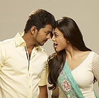 Vijay will be seen shaking a leg with Kajal, Charlotte and Hazel in Jilla for a song thats being cho