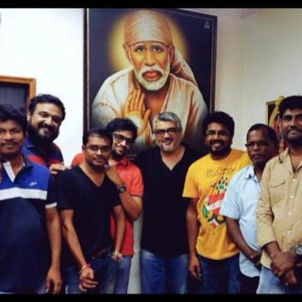 Ajith pays a visit to Vedalam post-production team
