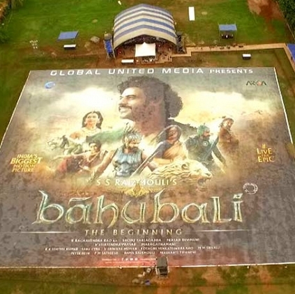 Baahubali's movie poster at Kochi gets a place in the Guinness World Records