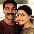 A special moment between Dhanush and Samantha