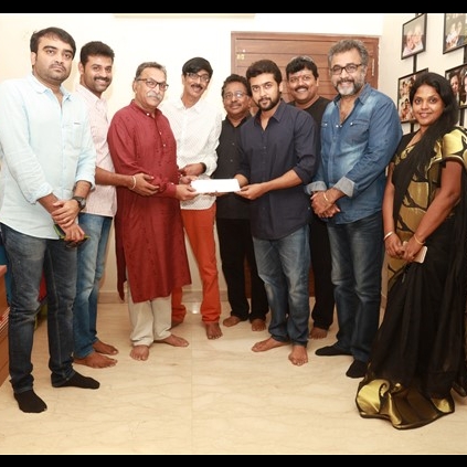 Suriya gives 25 lakhs to Nasser for Chennai flood relief fund