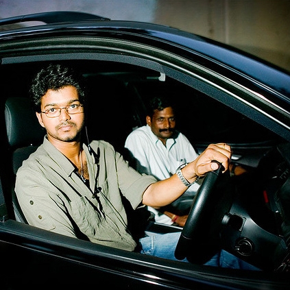 Vijay takes the bike to reach home during late night shoots.