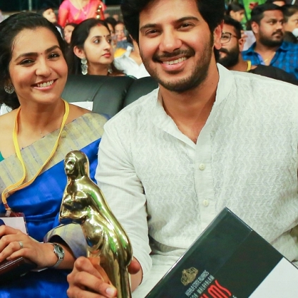 Dulquer Salmaan received the Best Actor award at the Kerala State Film Awards.