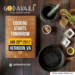 Godavari all set to flow into Herndon, VA!