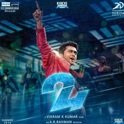 Suriya's 24 movie single to release on 14th March.