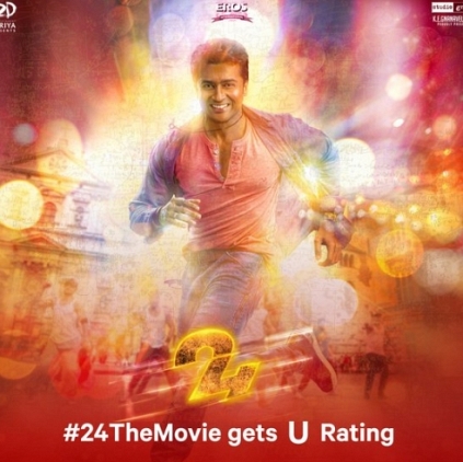 Suriya's next film 24 gets a U from the censor board