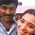 What are Vijay Sethupathi and Tamannaah doing in Courtallam?