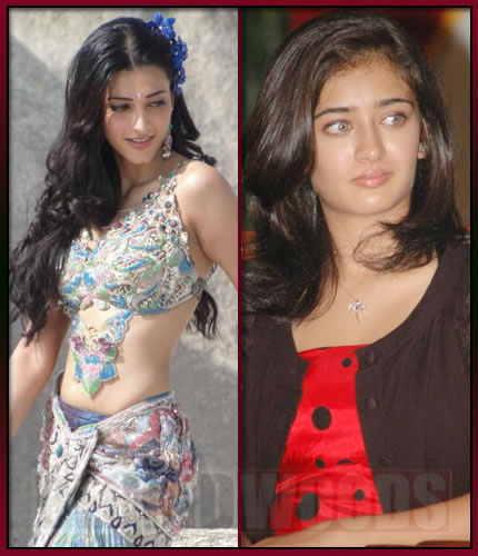 Shruti Haasan and Akshara Haasan