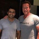 Arnold Schwarzenegger meets Suriya