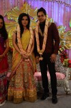 Mr and Mrs Bharath at Their Wedding Reception