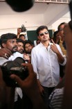Vijay at Polling Booth